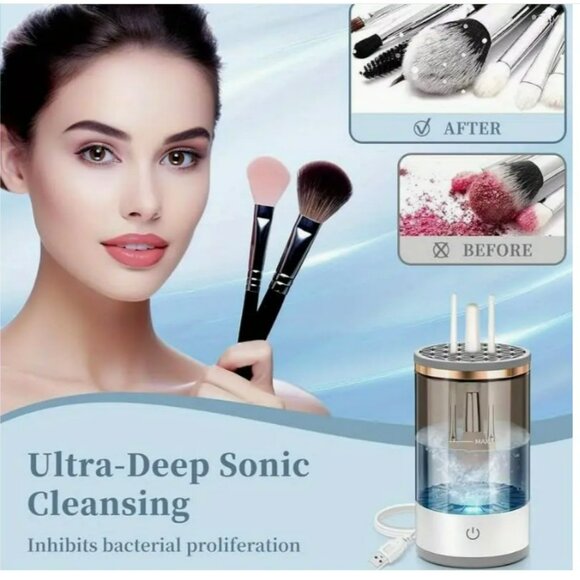 USB Rechargeable Electric Makeup Brush Cleaner - NWT - Picture 2 of 3